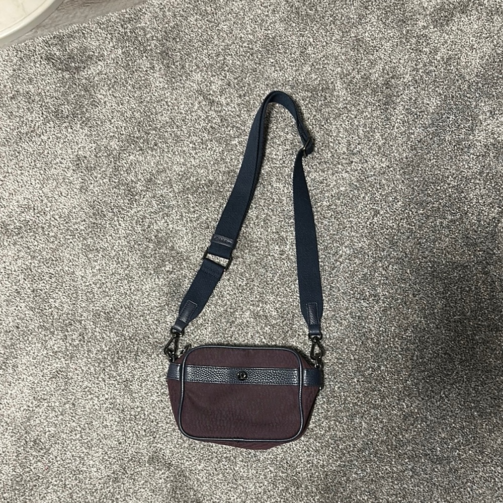 Lululemon Athletica purple and Navy Crossbody Bag